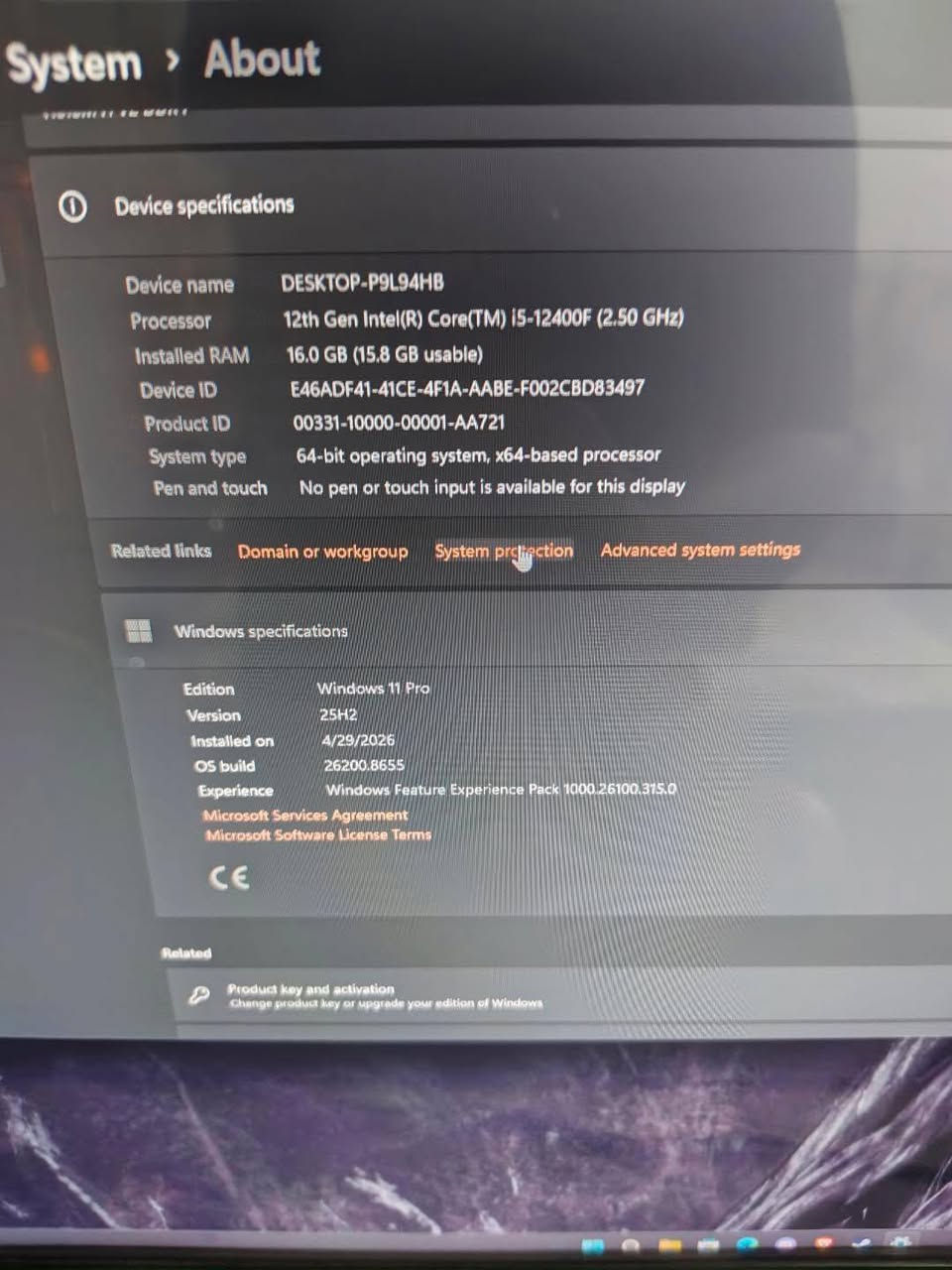 السلام عليكم تجميعه مستخدمه للبيع 
المواصفات : cpu : i5 12400f
gpu : 3060 12gb msi
case : msi 
mb: 650 gigabyte
ram: 16 2×8
السعر 950 الف وبيها مجال للاستفسار ***********

