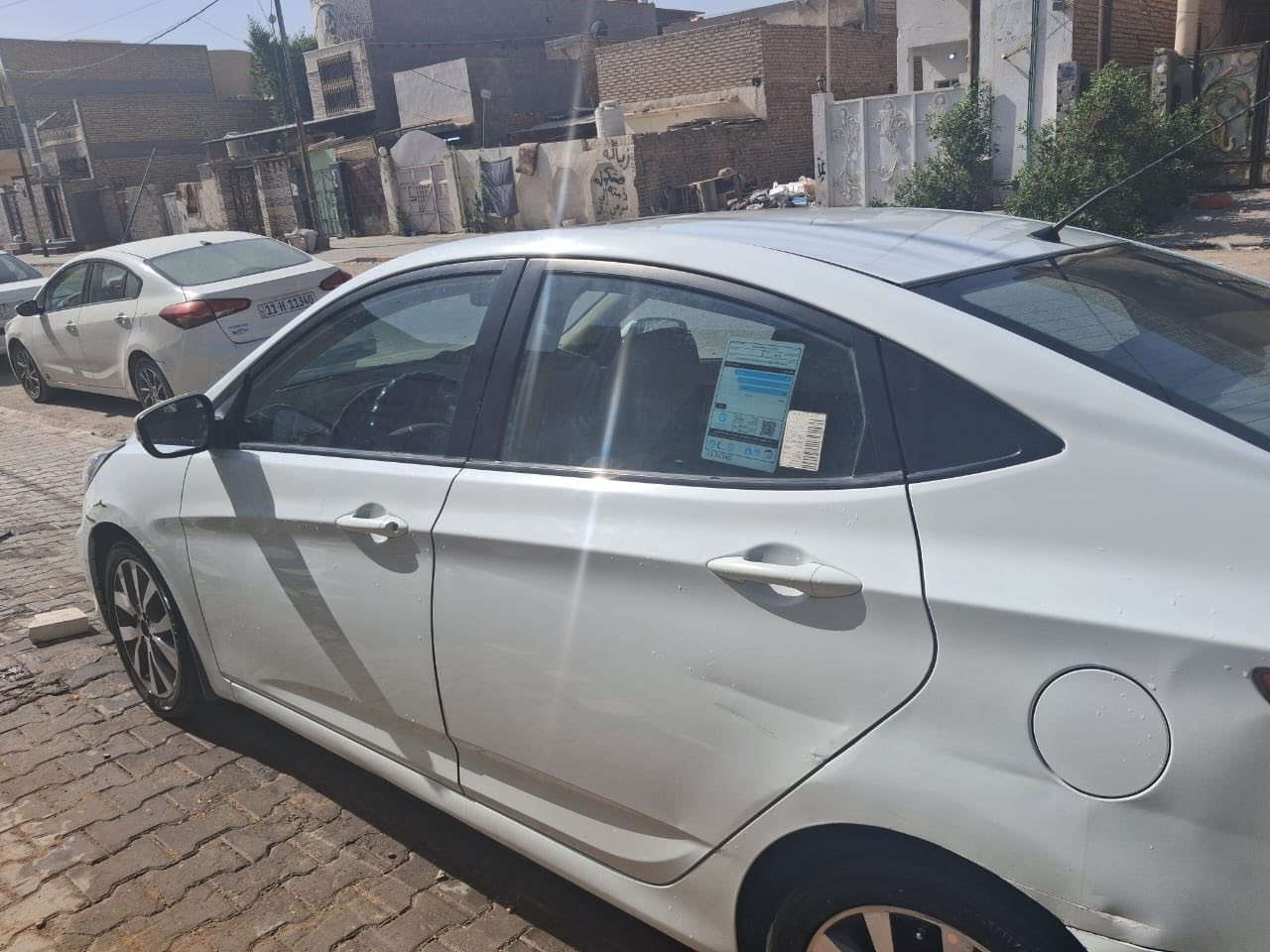 اكسنت 2015
لون ابيض
اشاير بالمري 
فتحة سقف
شاشه+ كاميره
تحكم ستيرن
رقم نجف دولي  باسمي
تخم تاير جديد
حداديه جديده
5 ويل كب
السونار مرفق
‎السعر 103
مكان نجف
***********
