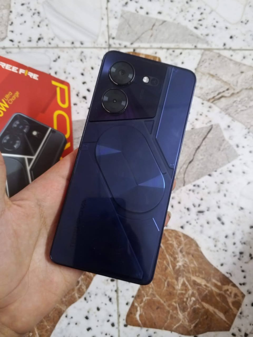 موبايل تكنو فوفا 5 برو فايف جي
الموصفات 
حجم الشاشه 6.78
120 هيرتز
الذاكره 256
المعالج Mediatek Dimensiy 6080
البصاريه 5000
يدعم شحن سريع بقدره 68 واط
الجهاز استخدامه اشهر 
نضيف جداا 
ما عده الفطور البشاشه ابدد ما ماثر لا عل سلاسه ولا عل اي شيء نهائيه
ملحقاته كامله
الاصليه
وبي ميزات هوايه 
السعر 150وبي مجال
العنوان البصره التنومه


**إذا كنت صاحب هذا الإعلان وتريد حذفه لأي سبب، رجاءا أرسل رسالة إلى الدعم الفني**