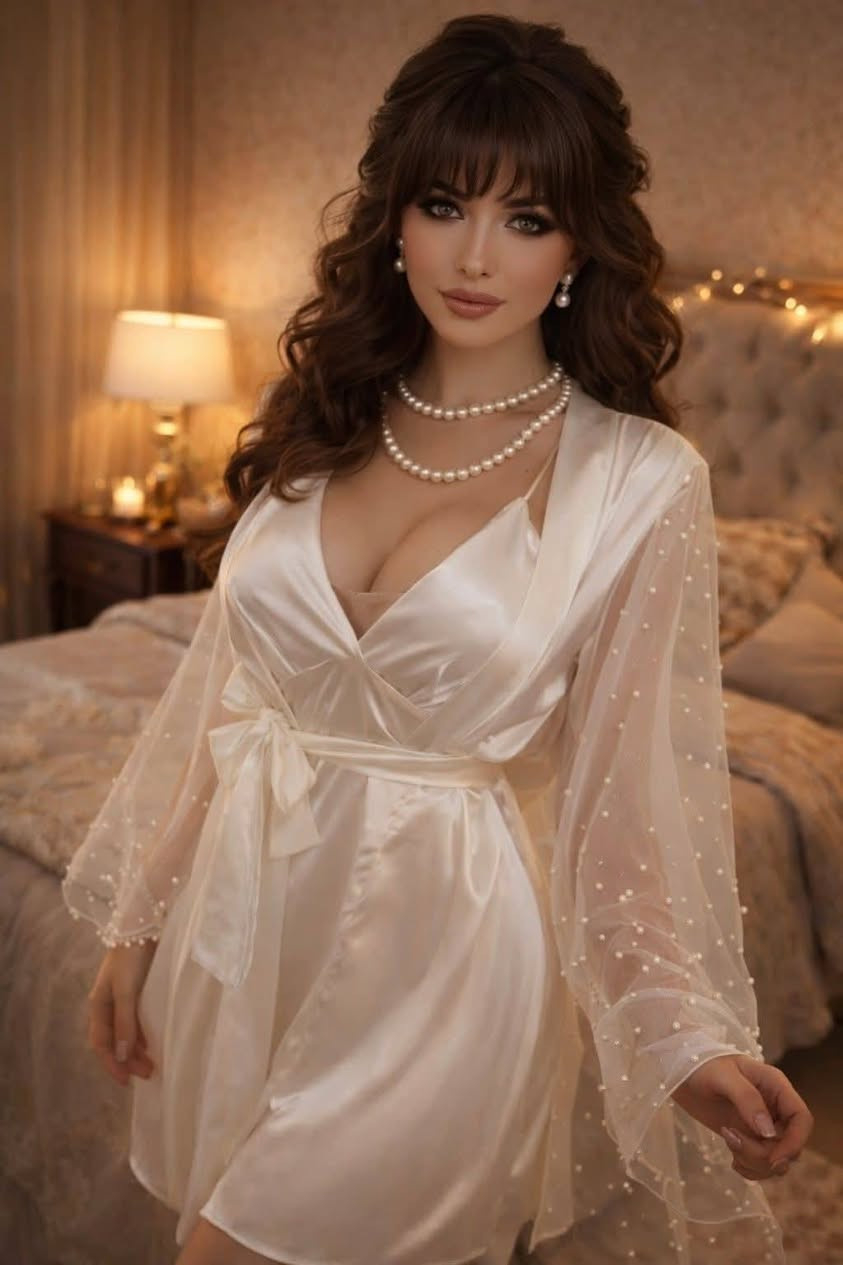 أول ليلة ليست كأي ليلة ✨
الطلة الأولى هي لي تترسخ في البال 🫶🏻💍

ديزابيي اللؤلؤ 🤍 
ديزابيي مميزة لليلة مميزة 🥰 

أناقة ونعومة لليلة لا تُعوض ✨🤍
نويزات بالبونج كروازي في الظهر + كيمونو سلس وناعم مع مونش باللؤلؤ 🪞 + اكسسوار للشعر 
ديزابي لي تخليك تباني أميرة غرفتك 👑
 وتوصيل متوفر ♥️


**إذا كنت صاحب هذا الإعلان وتريد حذفه لأي سبب، رجاءا أرسل رسالة إلى الدعم الفني**