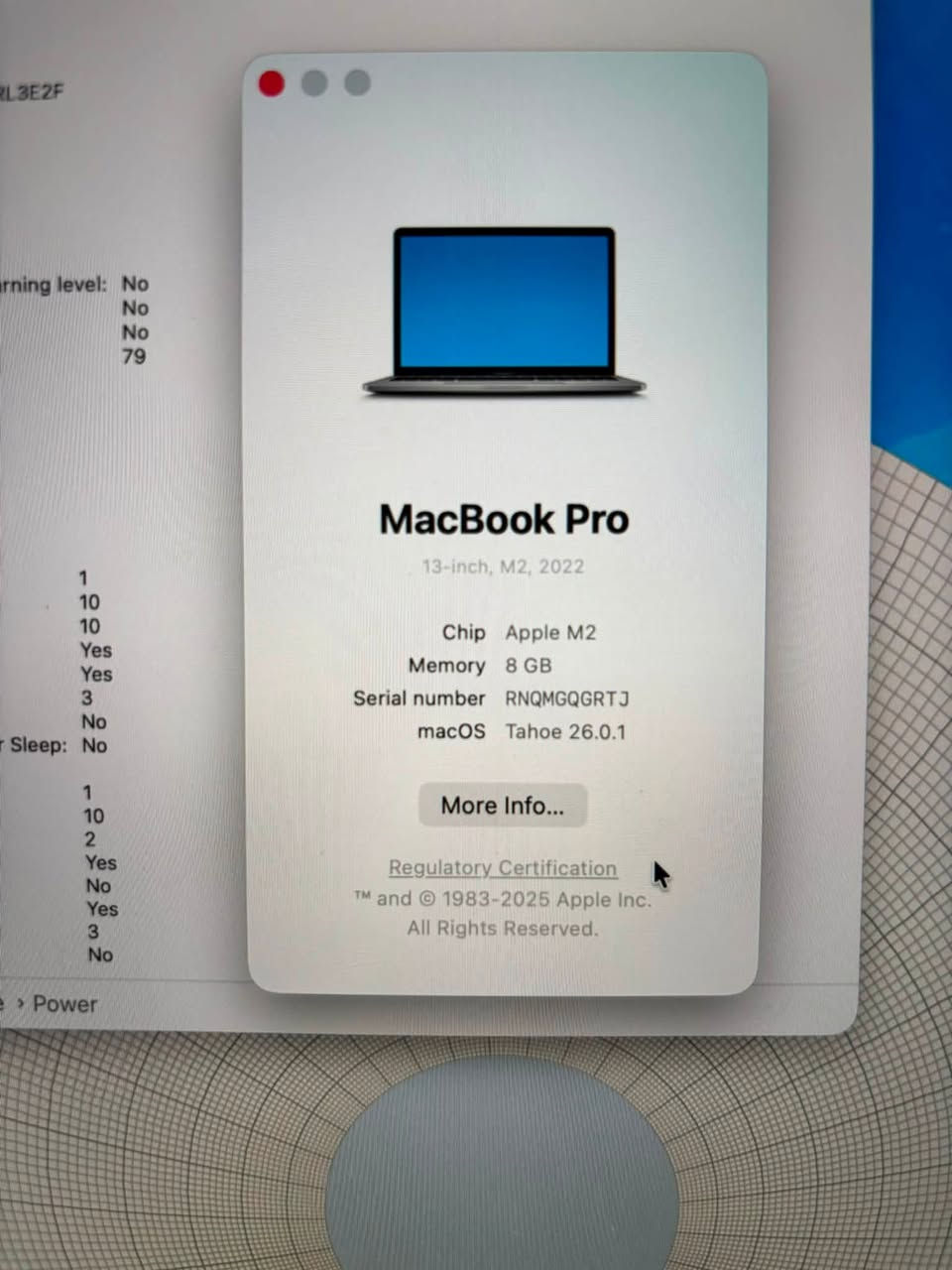 💻 للبيع: MacBook Pro M2
🔹 المعالج: Apple M2
🔹 الرام: 8GB
🔹 التخزين: 512GB SSD

السعر مليون دينار

مناسب للدراسة، العمل، التصميم والبرمجة.

📱 التواصل واتساب:
***********
