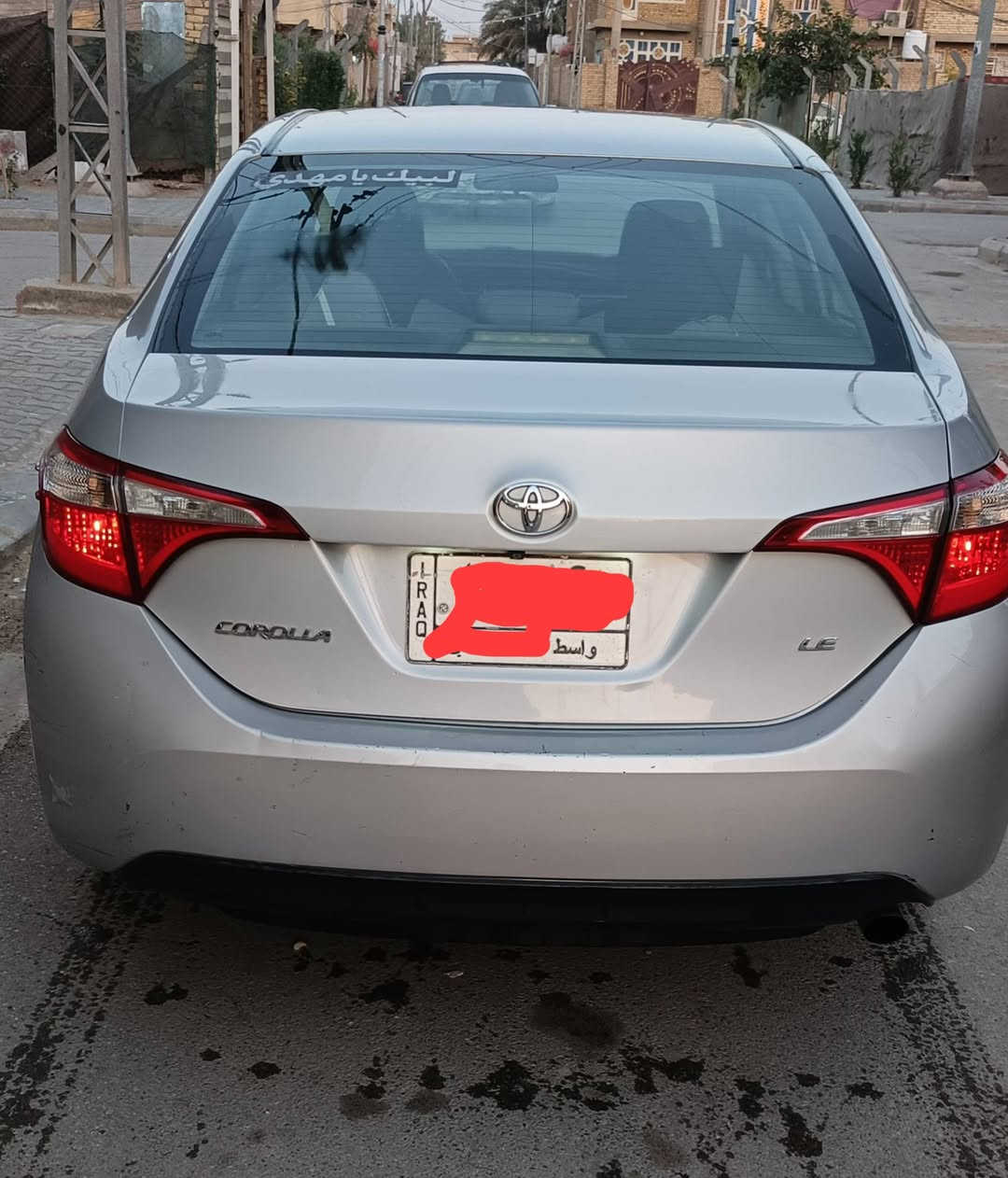 كورلا امريكي 2015 ظررة جامغ خلفي عكس السايق 
بقية السيارة مكفولة
محرك 1800 
تحويل ثاني يوم سيارة نظيفة حدادية تخم تاير محرك كير
سيارة جاهزة 
مكان سيارة الكوت
السعر 122 $ وبية مجال 
اتصال او واتساب او خاص 
***********
