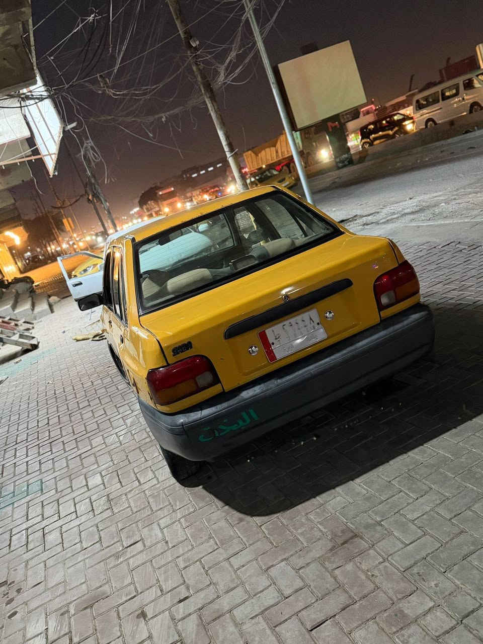 السلام عليكم سايبه 2008 السياره حلوه بيهه صوت بل مكينه بس شغاله شواصي ابلاديه الصدر هم تعبان  عارضهه 19 او بيهه مجال المكان بغداد الشعب قبل تقاطع عدن الرقم ***********
