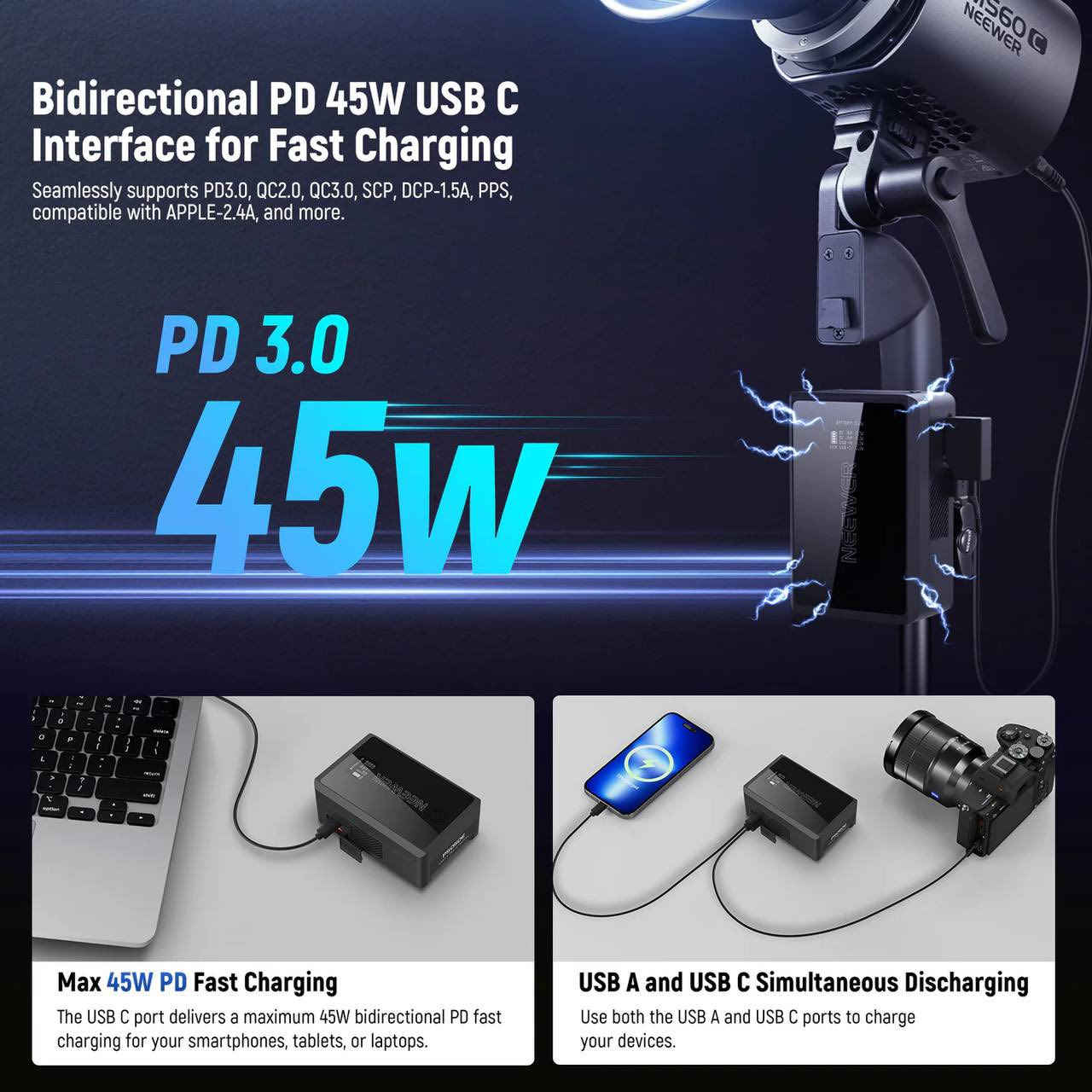 NEEWER Mini V Mount Battery PS099EP

بطارية من نيوير 
سعة 3400 مللي امبير 
14.5V
شحن سريع 50 واط 

السعر : 110 الف
سعره بالمتاجر 200 الف


**إذا كنت صاحب هذا الإعلان وتريد حذفه لأي سبب، رجاءا أرسل رسالة إلى الدعم الفني**