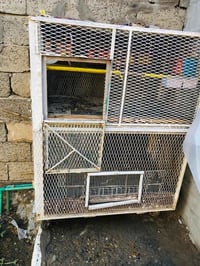 قفص للبيع طابقين وبيه تايرات من جوه قفص يدوي قوي لاتصال 07817032530 أو...