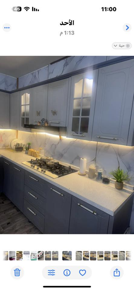 كونتر ألمنيوم مستخدم شهر واحد قياس سنك 3 متر وقياس من جها ثانيه 3.75 من داخل المنيوم وخارج HDF شغل مال بيت مرتب مع سنك مع طباخ يطالي مع خلاط مع ملحق كامل مع مرشحه ومرمر كورتز طبيعي السعر مليونين رقم ***********
