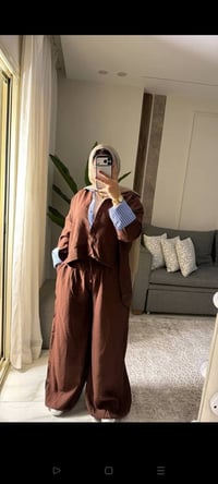 سوت قطعتين • كتان معالج • ون سايز ل٨٥ك