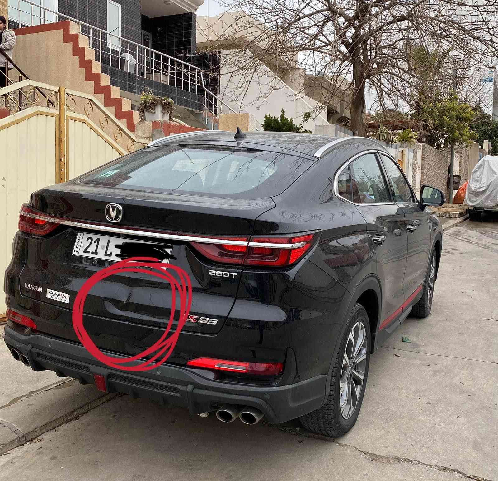 Changan cs85 
٣٤٠٠٠کم ڕۆشتوە 
زەمانی شەریکە
٢٠٢٢ 
بەس ئەو قوپاویەی سنوقی هەیە کلینە
*********** بنجوين, السليمانية
