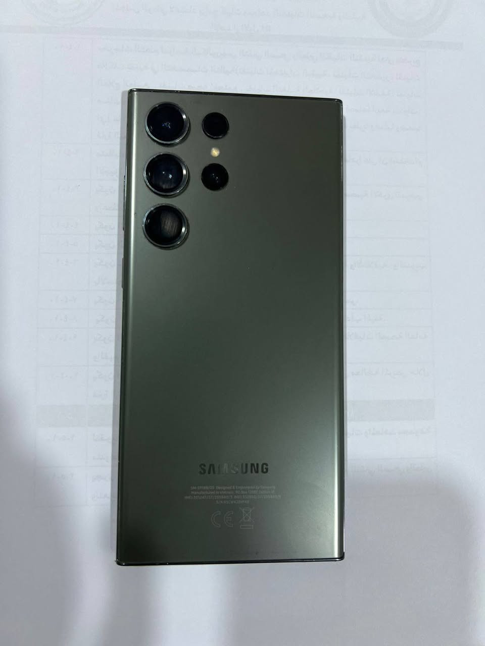 Samsung S23 Ultra (نسخة الشرق الأوسط - سيمين) للبيع أو المراوس
800 الف
​الموديل: Samsung Galaxy S23 Ultra.
​النسخة: شرق أوسط (يدعم شريحتين SIM فعالة + تسجيل مكالمات تلقائي).
​المعالج: Snapdragon 8 Gen 2 (النسخة المستقرة والقوية).
​الذاكرة: 256 جيجابايت.
​الرام: 12 جيجابايت.
​اللون: زيتوني (Green) مميز.
​النظافة: الجهاز حيل نظيف (شبه جديد) ومحافظ عليه جداً، وبدون أي عيوب أو شخوط.
​الملحقات: الكارتونة الأصلية وكامل ملحقاته.
​السعر والشروط:
​السعر: 800 ألف دينار (وبي مجال بسيط للشراي الطيب).
​المراوس: متاح المراوس بجهاز أعلى (فقط) مع دفع الفرق المناسب من قبلي.
​الموقع: الأنبار - الرمادي.
​ملاحظة: لا يوجد توصيل نهائياً، الاستلام والفحص المباشر في الرمادي للراحة والاطمئنان.
***********
