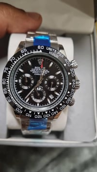 رولكس ديتونا • ستوب وتش • فضي مينا اسود