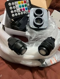 الياف ضوئية     Plastic Optical Fiber مع محرك الاضاءة ياخذ اثنين بكرات...