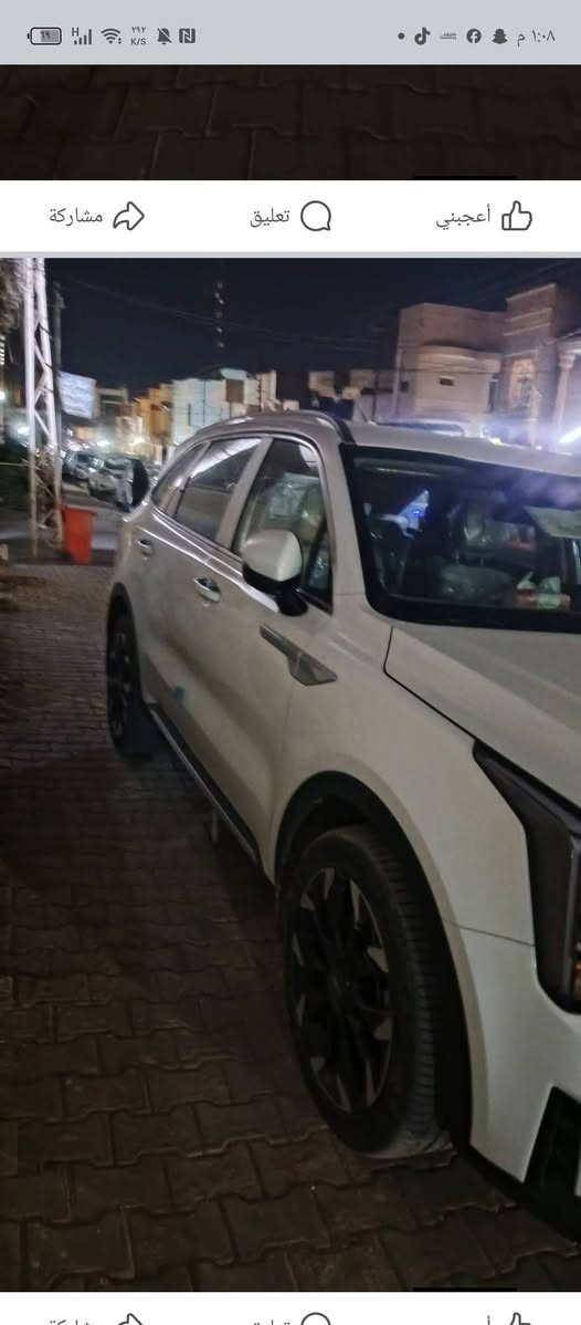 سورنتو موديل 25جنطه كهربائيه ماشيه 7000كير مواس ويل 20بردات خلفيه رقم اربيل 6سلندر دادشوب المكان النجف الاستفسار ***********السعر 320
