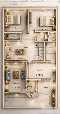 حي الزهور • ٢٠٠م • مخدوم كهرباء وماء