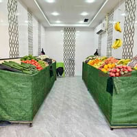 محمل فواكه • حديد قوي • ارضية خشب