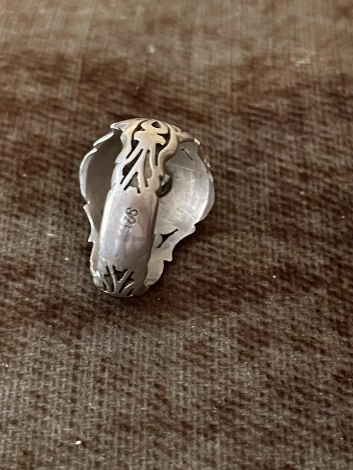 سلام عليكم خاتم فضة اصلية ختم 925
وزن ثقيل حجر موزنايت حقيقي 
عنواني بغداد الدورة 
***********
