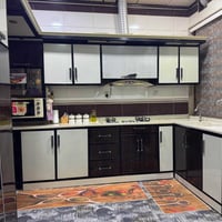 كاونتر مطبخ • المنيوم • سقف مرمر اصلي