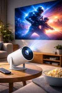 بروجكتور • يدعم 4K • ١٣٠ إنش