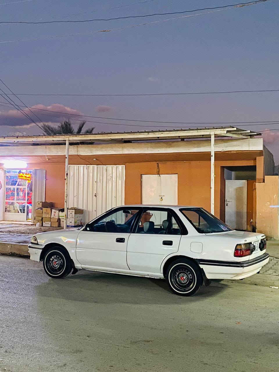 كورلا1990 گير أوتو
سنوية لل٣٠ بأسمي
محرك وگير ضمان
حدادية أمامي خلفي٩٠٪
تخم تاير جديد 
كهربائيات كلها شغالة
السعر ٤٥ وبيها مجال 
للتواصل الإتصال
***********
***********
