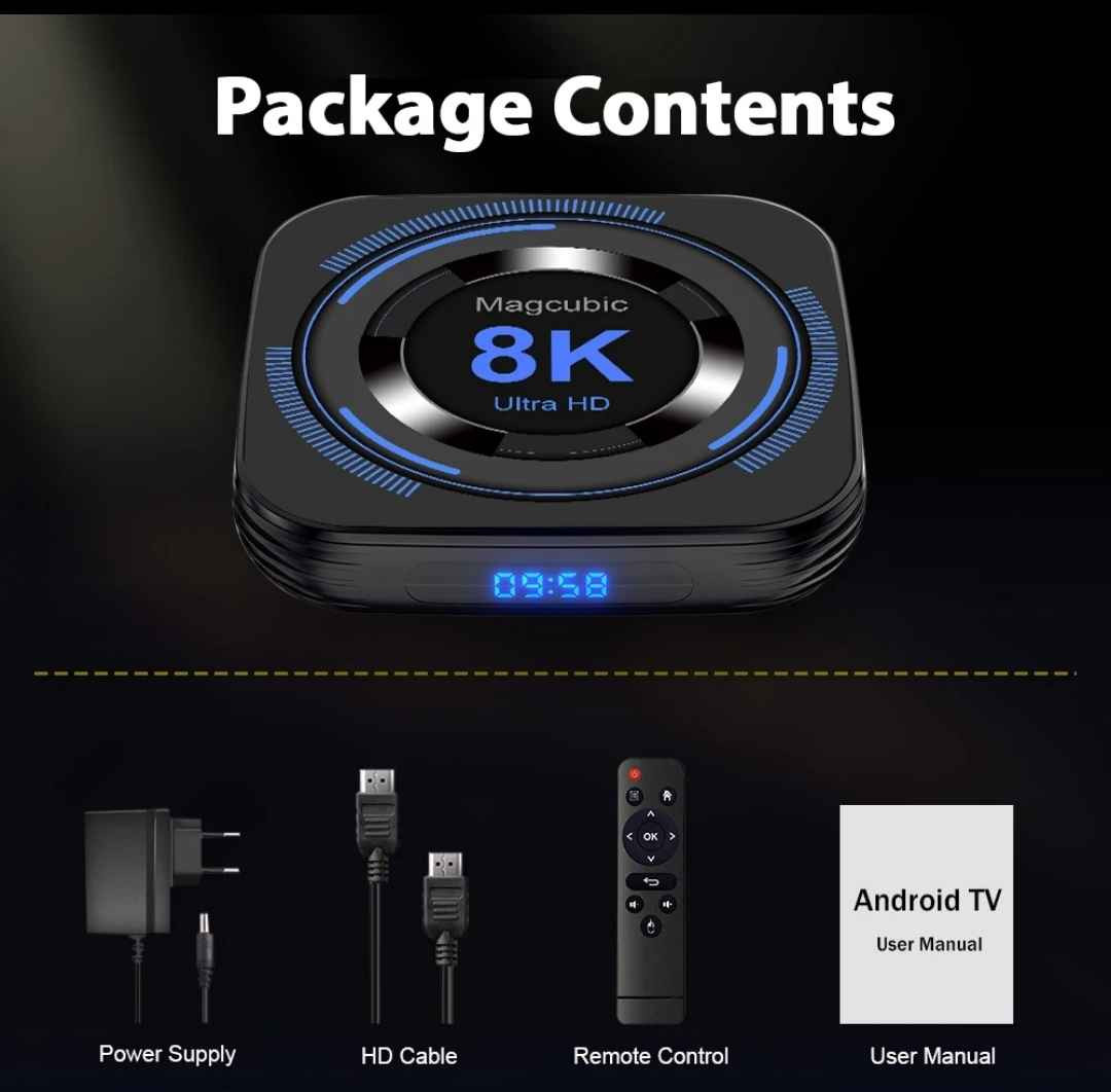تیڤی بۆکس تازەو به کارنەهاتو TVBOX بۆسەیرکردنی کەناڵە کوردیو ناوخۆیەکان و یاریو فلیمو کەناڵە ورزشی یە جیهان یەکان و کاسی عالەم دەبڵ وای فای wifi بە نیشاندانی  وێنەو ڤیدیۆ بەکوالێتی بەرز 4k +8k بلوتوسی هەیە بۆ بەستنەوەی بە مۆبایل و ئایپاتەوە گۆگڵ پلەی تیایە هەروەکو مۆبایل چی بەرنامەیەکت بوێت دائەبەزێتە سەر شاشە، کەناڵە کوردیو چەند بەرنامەیەکم بە فری دابەزاندووە بەبێ پاردان بۆ سەیرکردنی تۆپی پێ و فلیمو کەناڵی وەرزشی. ڕامی چوارە 4 وەمیمۆری 64gb  ئەندرۆیدی 12 یە
تیفي بوكس جدید بالوك للٲستخدام المشاهدة الافلام العربیة والاجنبیة والمسلسلات والالعاب الكاس العالم والشبكات العراقیة والعالمیة بالکوالتي الصورة والفیدیو 4k وال 8k معها مکان HDMI + مکان الفلاشات والرام الخاریجي ، نزلت البرنامج العالمیة مجانا بدون استخدام الكود والكارت ، دبل واي فاي wifi + بلوتوس للربط الهاتف والایبادات  الرام اربعة 4  والزاکیرة 64 kb سریعه بالشفل ، اندروید 12  مثل الهاتف بیها النیظام google play + والیوتوب السليمانية, العراق


**إذا كنت صاحب هذا الإعلان وتريد حذفه لأي سبب، رجاءا أرسل رسالة إلى الدعم الفني**
