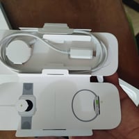 ايفون 12بطاريتة 76كارتونة اصلية وكيبل شاحن اصلي ذ128... وساعه ابل saجي...