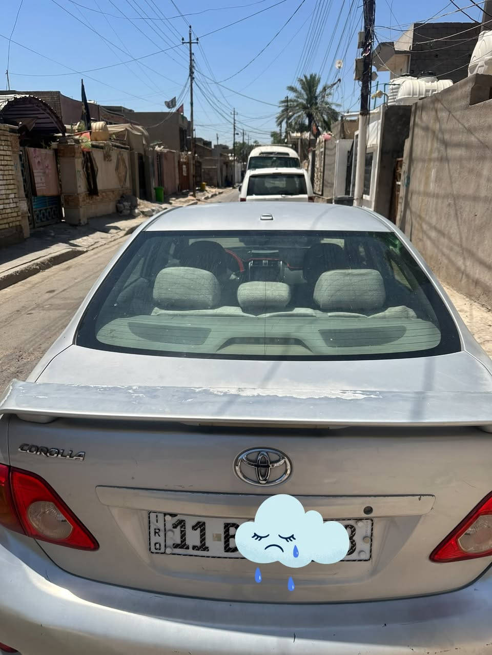 وارد امريكي كلين لكن بيها 3 قطع بالعراق صبغ على تبديل ابيع حزام وبيها جراد
سيارة استخدام شخصي موديل 2010 محرك 1.8 تبريد تدفئة شغال سيارة بسمي سنوية جديدة
محرك وكير بشرط تمام
السعر 100 قفل. 
*********** واتساب فقط اعتذر عن الرد بالتعليقات.
