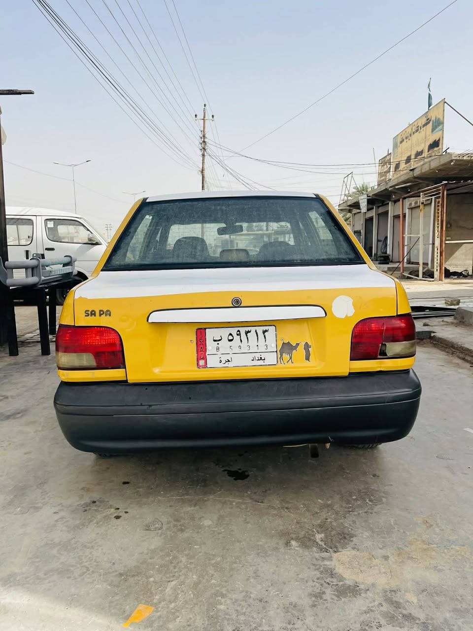سلام عليكم
سايبا للبيع موديل 12 كير مكينه خير من الله تحويل ثاني يوم سياره تاخذ مصفر كبل لشارع السياره مثل ما في الصوره السعر 18 وبيها مجال شاصي بلادي مابي كسر العنوان بغداد فلكة بسمايه 

رقم الهاتف ***********
