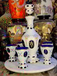 قارورة • ٦ كؤوس • أزرق