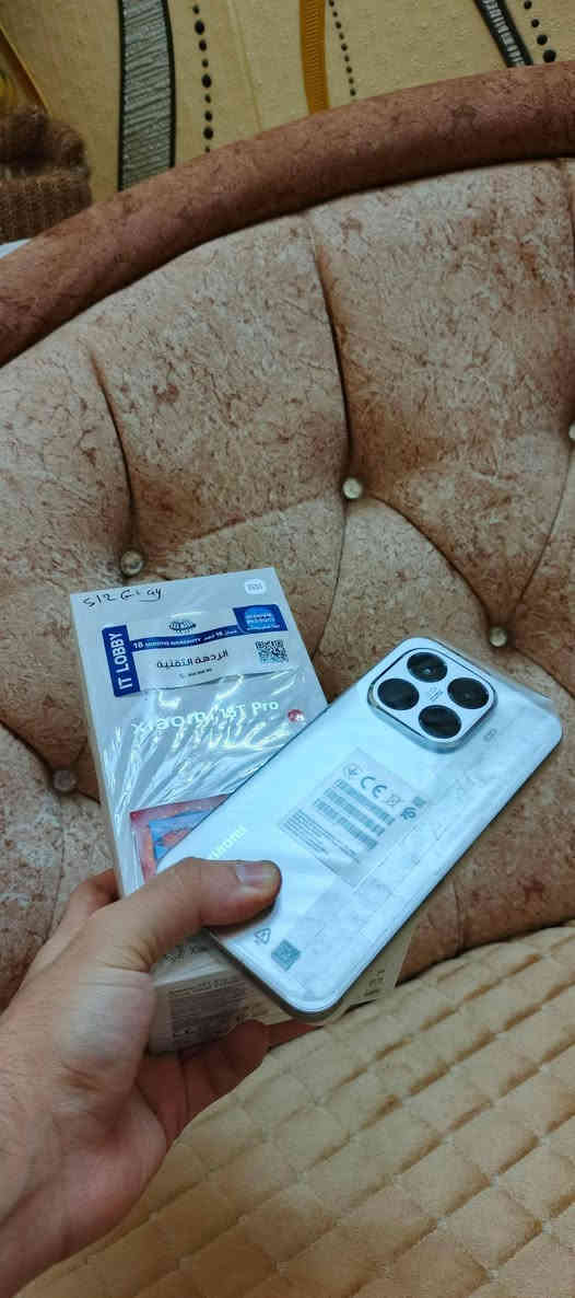 عملاق شاومي 15 تي برو
جهاز فتح علبه  مستخدم أيام اغراض مامفتوحه لون مميز تايتانيوم وصل شراء موجود. مع كفر ماركه شاومي  الذاكرة 512 أفضل كاميرات موجودي 
سعر 735 الف بي مجال كلش بسيط رقمي ***********
عنواني موصل توصيل ماعندي
