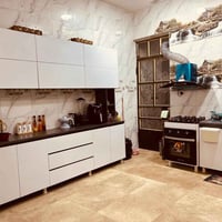 اثاث بيت • كاونتر ٣م مرمر • ميز طعام ٦كراسي