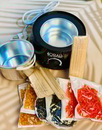 جهاز شمع Sorali • ٦ أكياس شمع • ٣٠ عود خشب