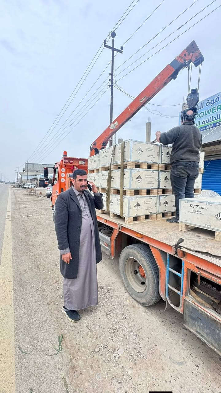 وصول بطاريات الليثوم لقوة الشمس sunpower 

ضمان البطارية ٧ سنوات 

عمر البطارية ٢٠ سنة
م باسم الحسن 
***********
الوكيل الاستاذ بهاء الحساني 
***********
