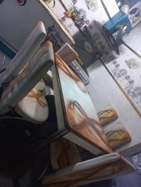 طاولة و٦ كراسي • طقم سفرة