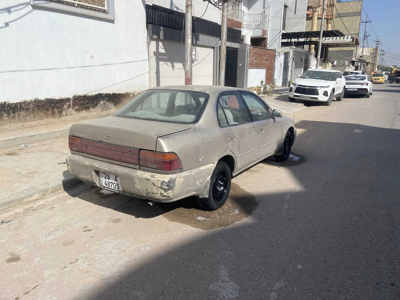 بيع مستعجل بيع مستعجل
السلام عليكم للبيع كورلا موديل 91 كير مكينه كفاله حداديه نص عمر تبريد شغال 🥶غرفه نظيفه دوشمه جديده رقم نجف انكليزي بسمي 54وبيع مجال بسيط للشراي سياره جاهزه وكلشي ما عايزه للاتصال *********** مكان سياره نجف
