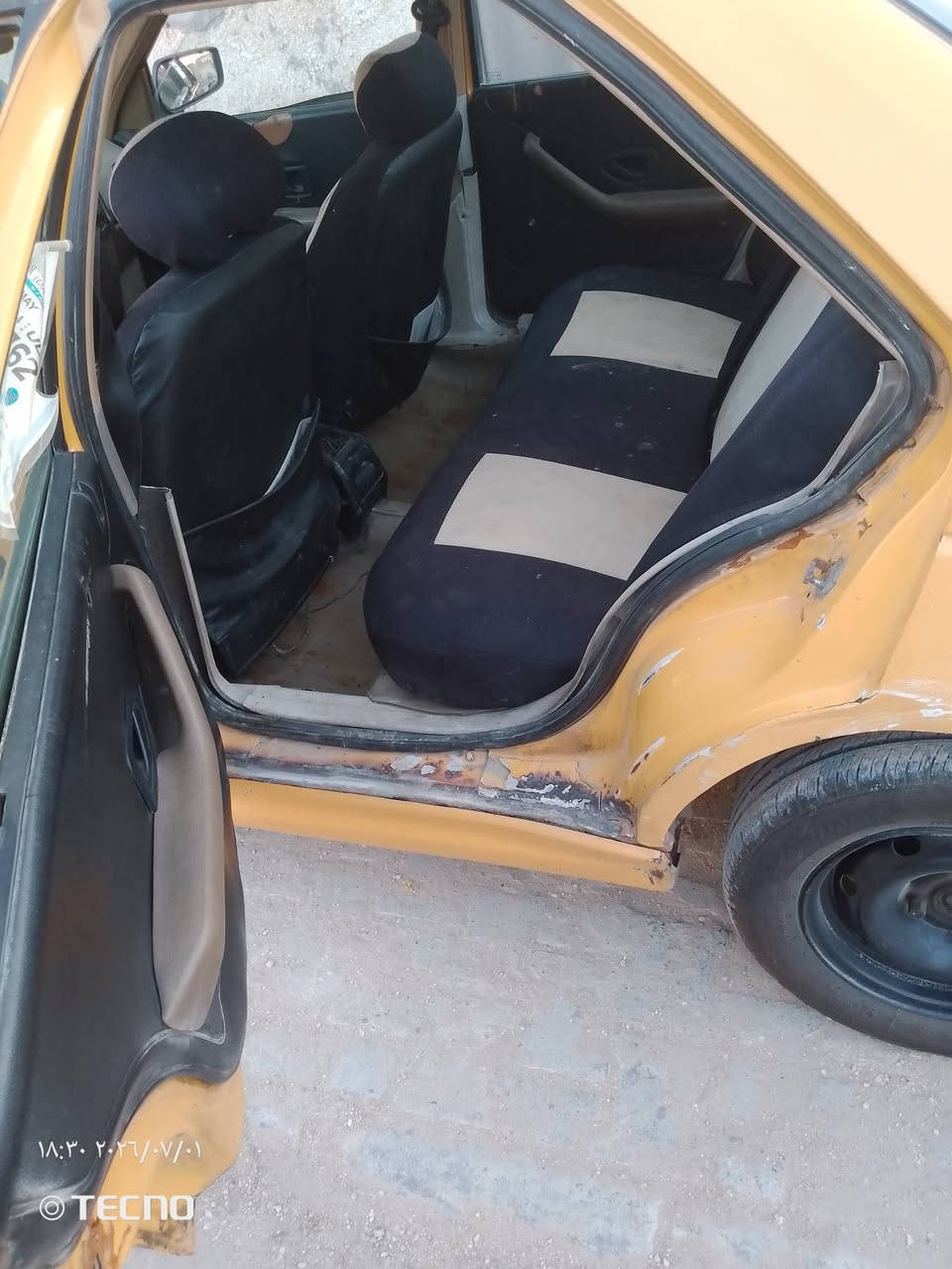 سلام عليكم بيع مستعجل كير مكينة جديد حدادي صدر تخم تاير كهربايات سياره جاهزة وحلوة مصفرة وشرط التحويل ١٨ عنوان محمودية ***********
