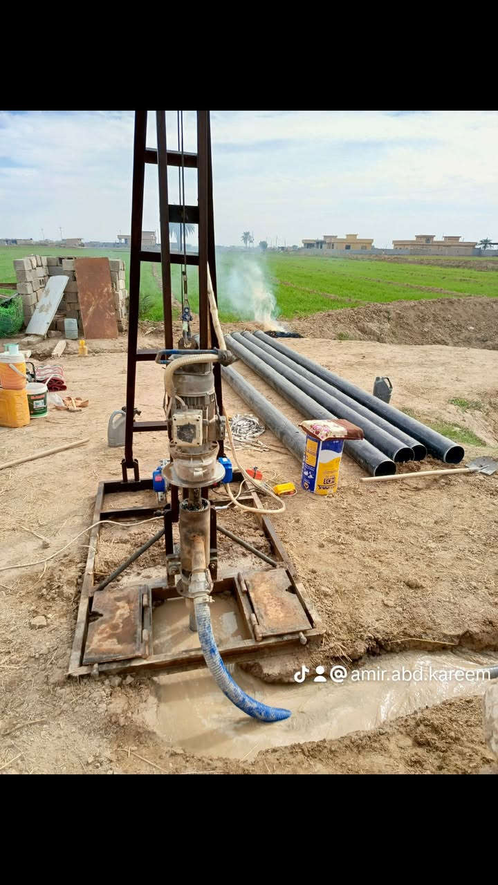 سلام عليكم مستعدون للحفر لابار الارتوازيه بعماق حسب الطلب للاستفسار الاتصال على الرقم التالي أسفل الشاشه وبأسعار مناسبة جدا ونزل بوري 6-8-10انج بإدارة أبو علي القيسي ((***********))
