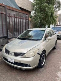 سياره نيسان تيده خليجي سياره جاهزه كير مكينه صدر تخم تاير كهربايات  تب...