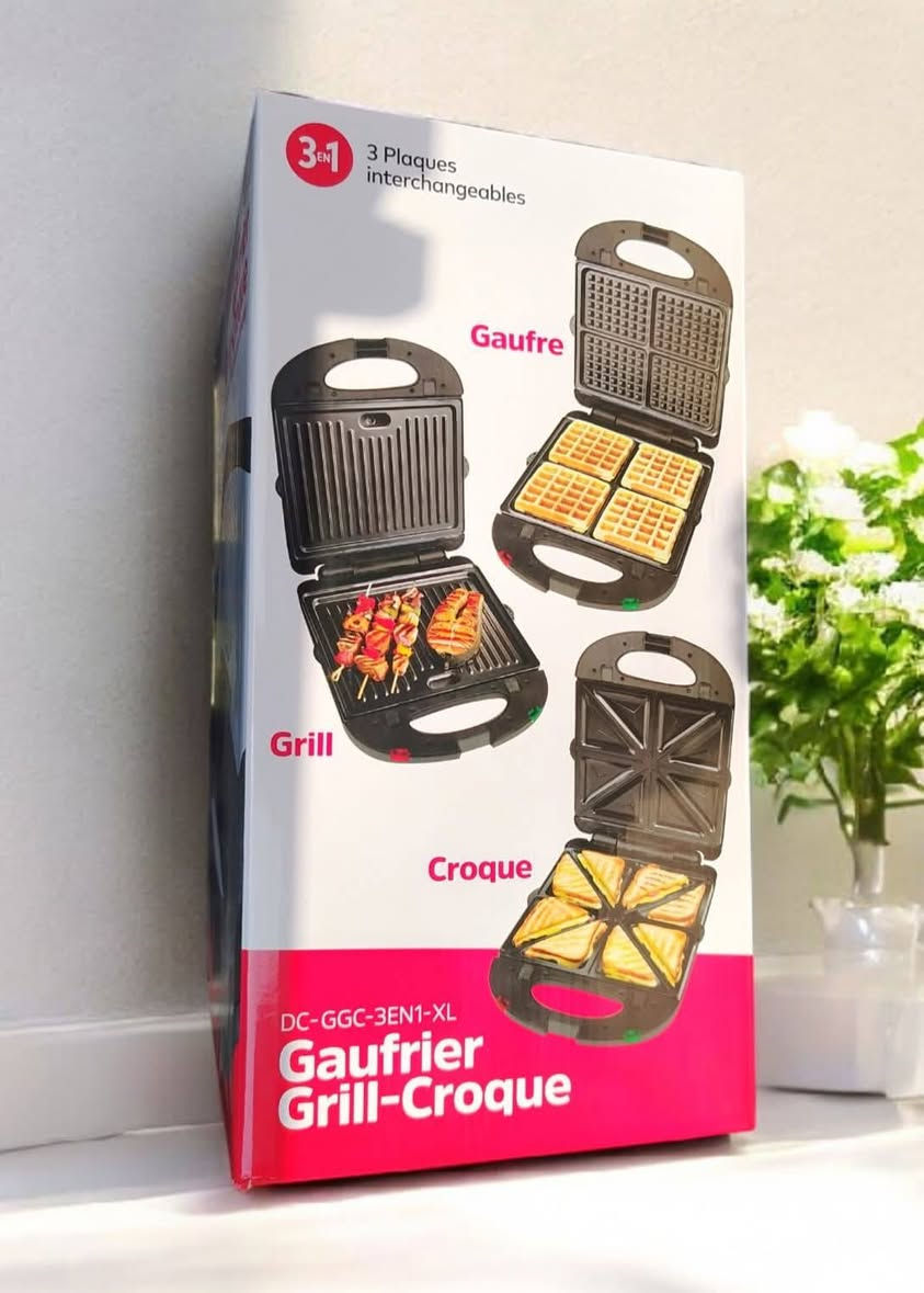 للبيع كابسة صاج حجم كبير وشواية تنفتح ١٨٠ درجة وجهاز وافل وساندويتش متعددة القوالب 3 في 1 –ماركة Dolce Casa الاوربية اصلية جديدة مامستخدمة بالباكيت


**إذا كنت صاحب هذا الإعلان وتريد حذفه لأي سبب، رجاءا أرسل رسالة إلى الدعم الفني**