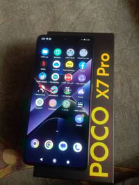 بوكو اكس 7 برو  ذاكره512  داخلي 12 بوبجي 120 فريم  جديد كامل ملحقات وف...