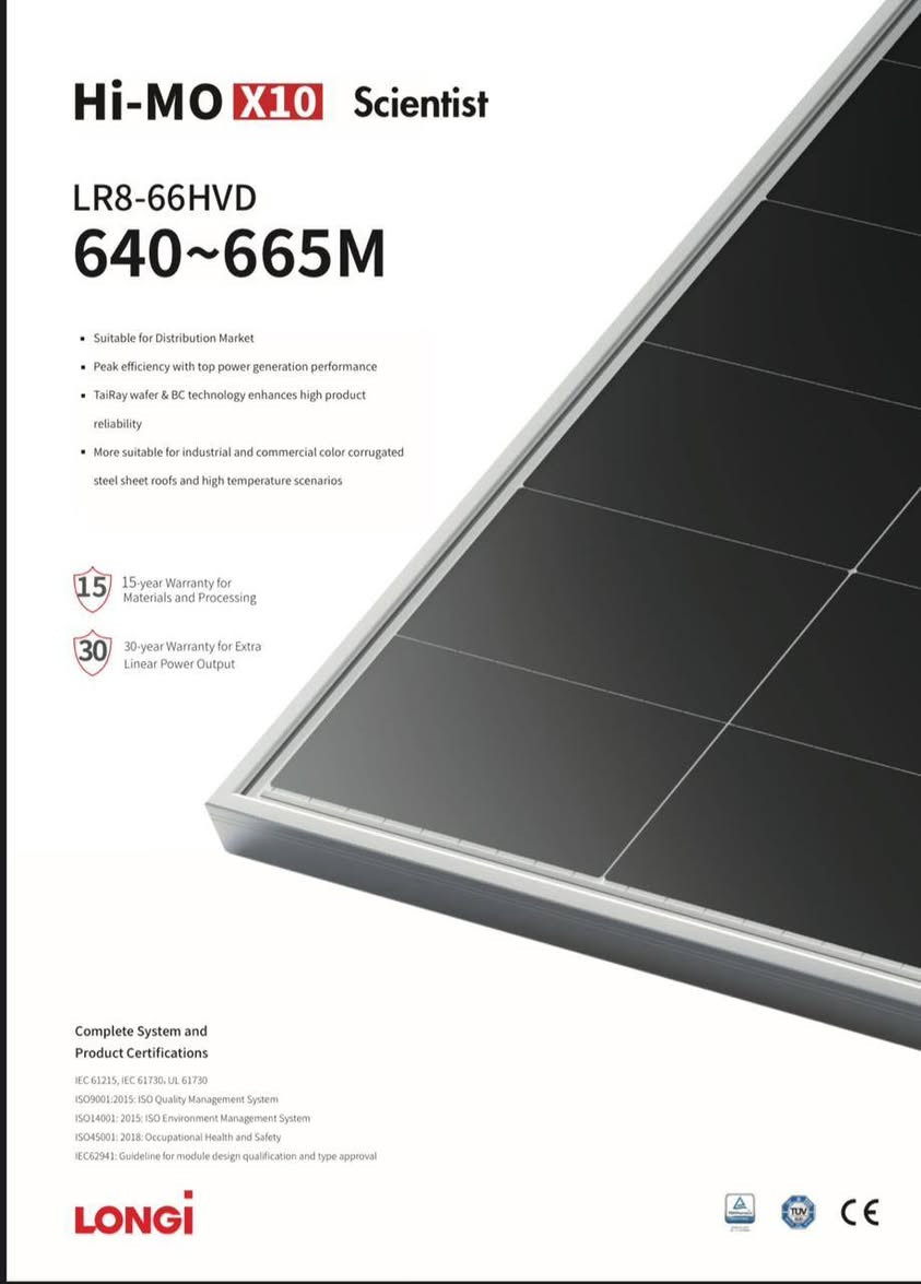 على بركة الله 
تم وصول حاويه الواح لونجي هيمو x10 حجم 650W متوفر بيع حاويه وسكيبات ومن الله التوفيق
***********
