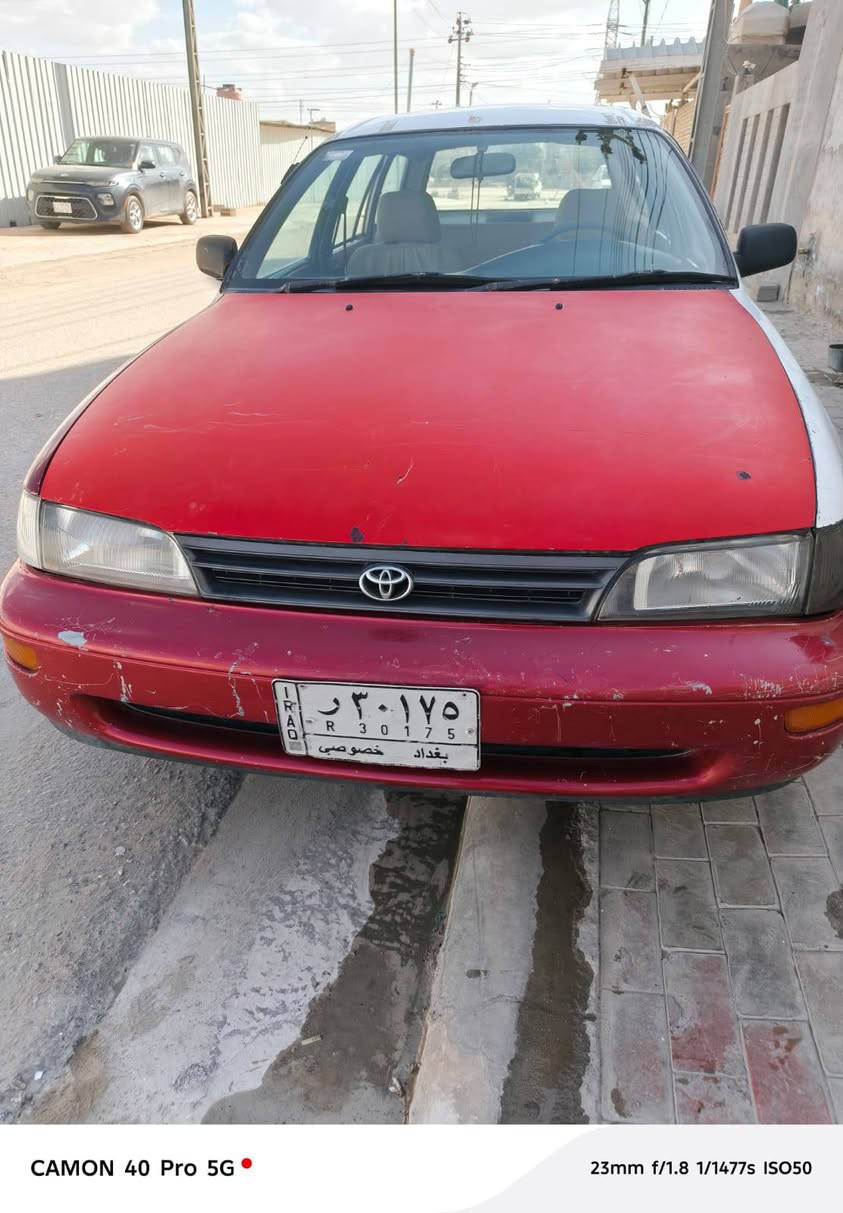 السلام عليكم كورولا موديل 94 السياره باسمي سياره كير ومكينه جدد سعر 38 ورقه*********** ب كربلاء
