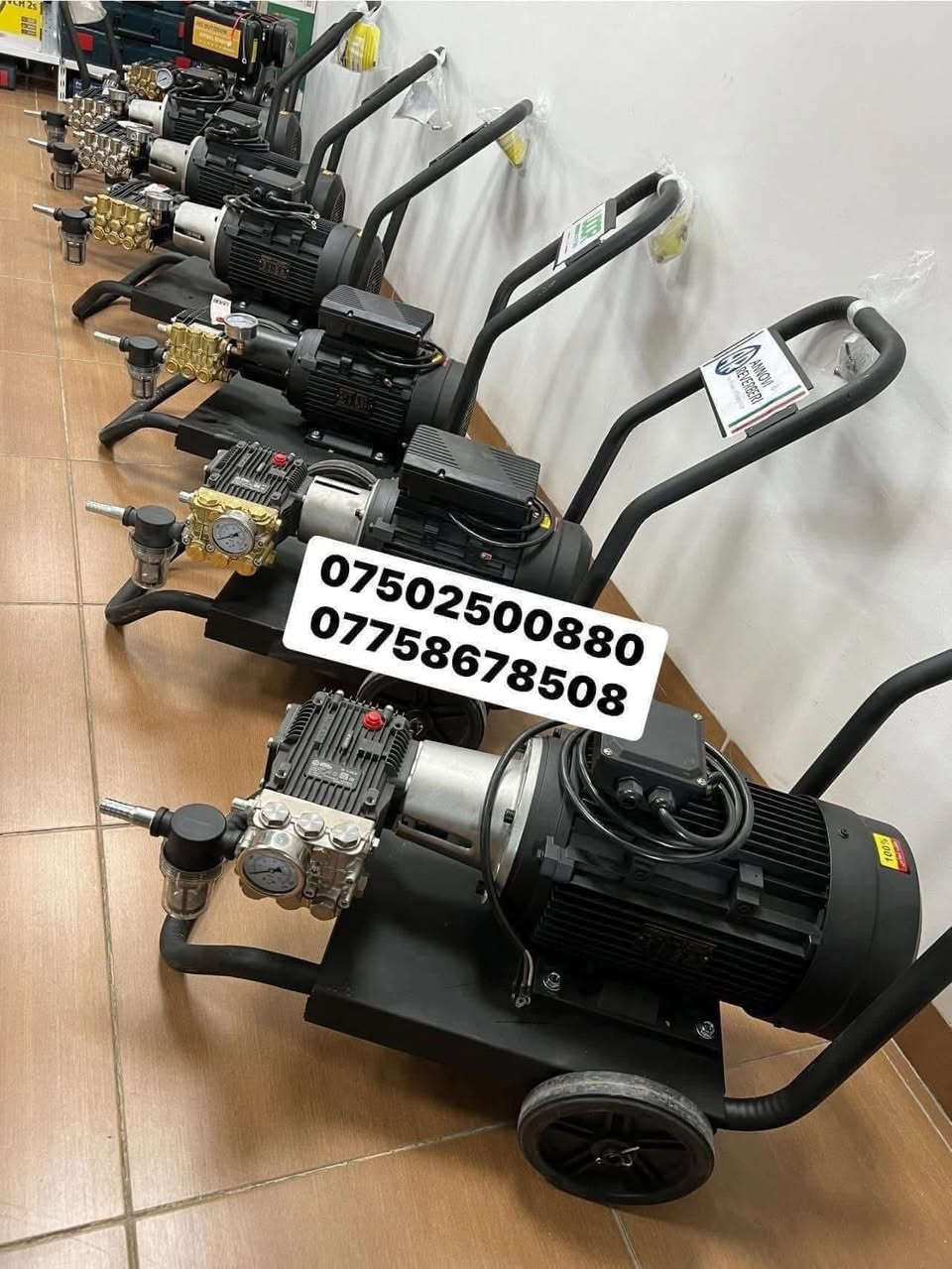 ليش لاجل فرق  100 الف او 150 الف تاخذ مغشوش او مبدل ولفات او طابوكة او ملف فافون 
انت ويانا بلأمان وتاخذ وراسك بارد 

متوفر أجهزة غسل ضاغطات أيطالية 100‎%‎ وملفات نحاس 
مع توفر المضخات بوحدها والصوندات وكافة قطع الغيار 
  
الاسعار : 

سنكل فيز 
200 بار - 11 لترضاغط ايطالي اصلي - ماطور 5 حصان ونص   
ماطور صيني 595 الف دينار 
ماطور تركي 750 الف دينار 
ماطور ايطالي 950 الف دينار 

ثري فيز 
200 بار - 21 لتر ضاغط ايطالي اصلي - ماطور 10 حصان 
ماطور صيني 800 الف دينار 
ماطور تركي 1 مليون و 50 الف دينار 
ماطور ايطالي 1 مليون و 350 الف دينار 

250 بار - 15 لتر ضاغط ايطالي - ماطور 10 حصان 
ماطور صيني 700  الف دينار 
ماطور صيني 950 الف دينار 
ماطور تركي 1 مليون 
ماطور ايطالي 1 مليون و 300 الف دينار 

الموقع : أربيل - عنكاوة 
يتوفر توصيل يومي كافة المحافظات 
***********
***********

#بغداد #كربلاء #النجف #ميسان #الناصرية #الديوانية #بابل #ديالئ #كركوك #الانبار #المثنئ #واسط #القادسية
