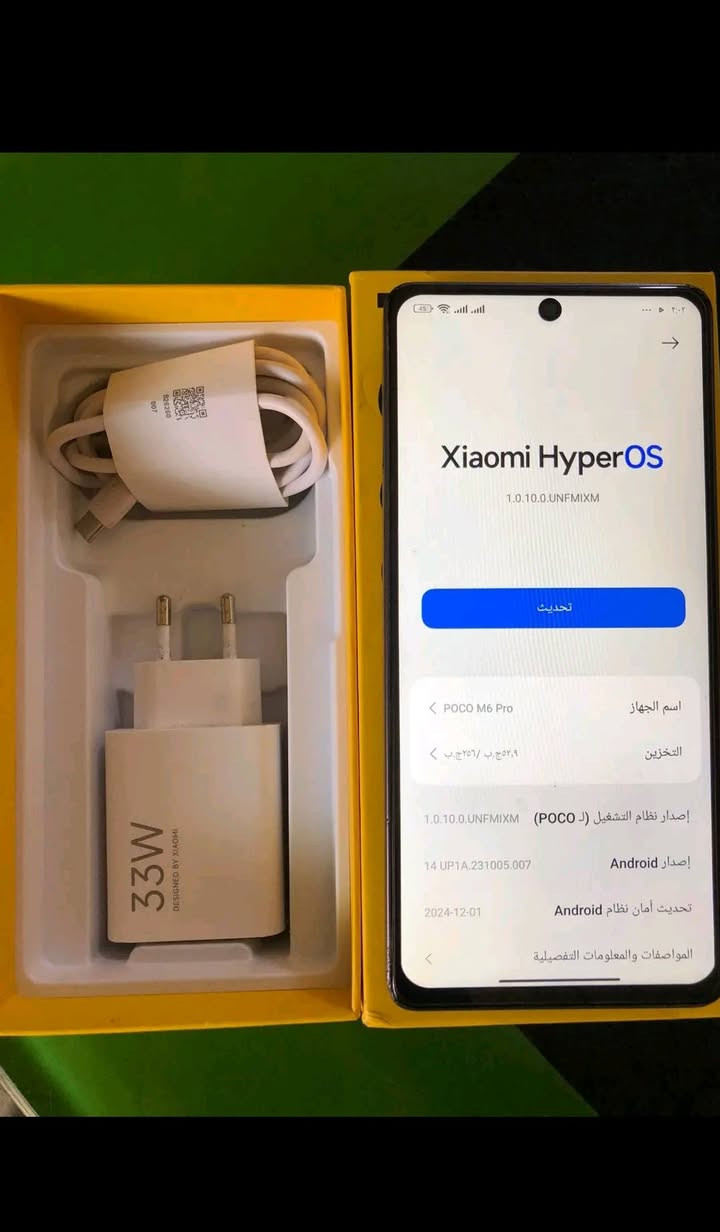 سلام عليكم 
بوكو M6 برو ذاكره 256 غراضه كامله مبدل شاشه اصليه شرط 
سعره 170 وبي مجال مكاني نجف *********** او مراوس واخذ فرق
