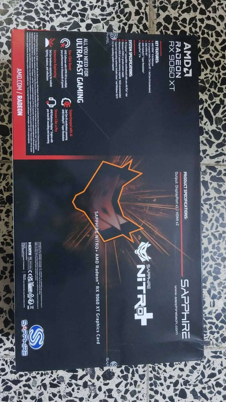 مكلف بالنشر
كرت شاشة 16 +rx 9060xt SAPPHIRE nitro مستعمل قليل ونظيف كلش بسعر 790 ألف 
تواصل لصاحب كرت *********** واتس
