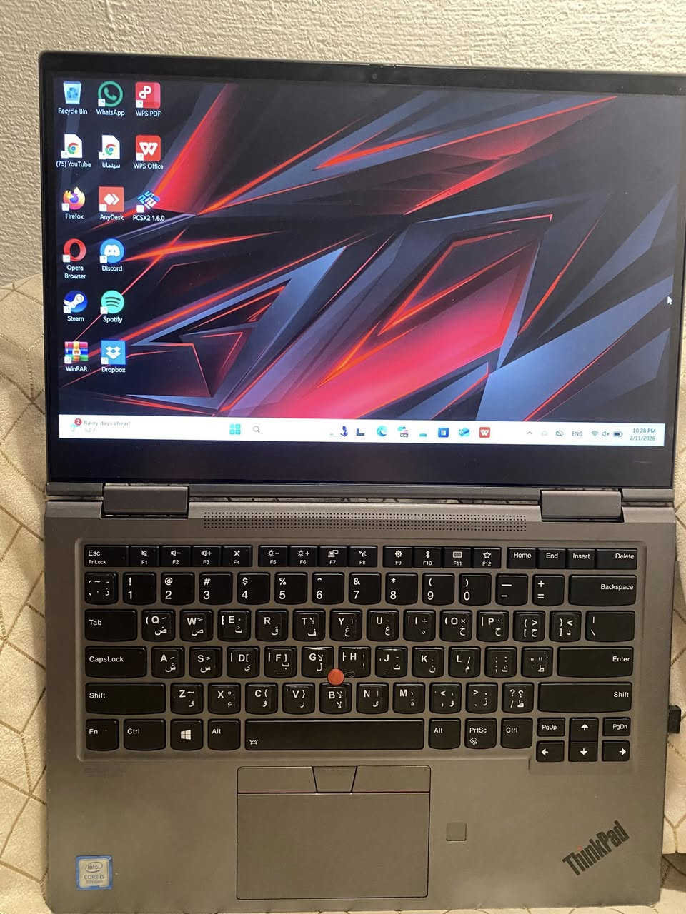 الاصدار الخاص TITANIUM+ MAGNESIUM  المودیل: Lenovo ThinkPad X1 Yoga 5 gen-
شاشة لمس متعددة النقاط 

(Laptop / Tablet / Tent / Stand)  360 تدور درجة· 

تدعم القلم للرسم والملاحظات 

القلم: قلم لمس مدمج داخل الجهاز 

المواصفات الكاملة: 

  المعالج: Intel Corei5-8265U(الجيل السابع) 

 السرعة: حتى (1.80(Turbo Bost 

16GB () :(RAM)  

 کرت الشاشة:128 Intel UHD Graphics 

 النظام: Windows11 Pro أصلي - b4bit 

 المعمارية: x64 

  اللمس: دعم لمس 10 نقل 

 الهیکل: متین وخفيف (سلسلة ThinkPad الاحترافية)

الشحن : Type C

سعره 300 الف وشرط الفحص


**إذا كنت صاحب هذا الإعلان وتريد حذفه لأي سبب، رجاءا أرسل رسالة إلى الدعم الفني**