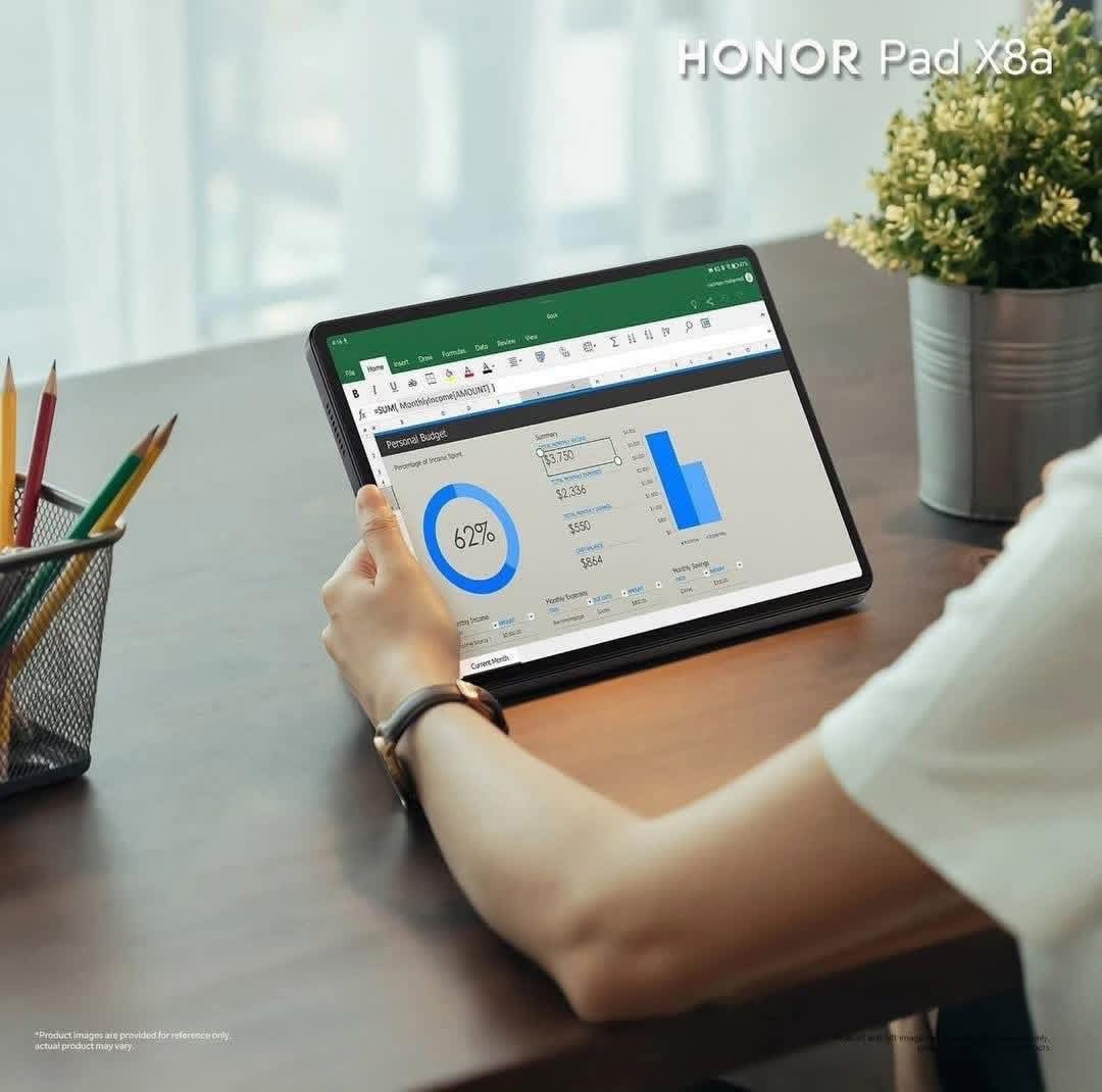 𝐇𝐨𝐧𝐨𝐫 PAD 𝐗𝟖A✨ تابلت الانيق توفر من جديد للدراسة والترفيه! ✨بمميزات قوية من الشركة العملاقة #Honor

المواصفات:
. الشاشة: 11.0 inches
. دقة الشاشة: 1200X1920 pixels
. نوع الشاشة: TFT LCD, 90Hz, 400 nits
. الذاكرة الداخلية: 128GB
.الذاكرة العشوائية: 4GB
. المعالج: Qualcomm SM6225 Snapdragon 680 4G (6 nm)
. معالج الرسومات : Adreno 610
. نظام التشغيل: Android 14, MagicOS 8
. سعة البطارية :, 8300 mAh

متوفر في مكتب بهاء للموبايلات 

العنوان / ديالى - المقدادية - السوق القديم - مقابل مصور الكندي 
للاستفسار ( ***********)
صفحتنا على TikTok 

http://www.tiktok.com/@bahaagaleel
صفحتنا على الفيس

https://www.facebook.com/share/1GTQm2xtkA/?mibextid=wwXIfr
