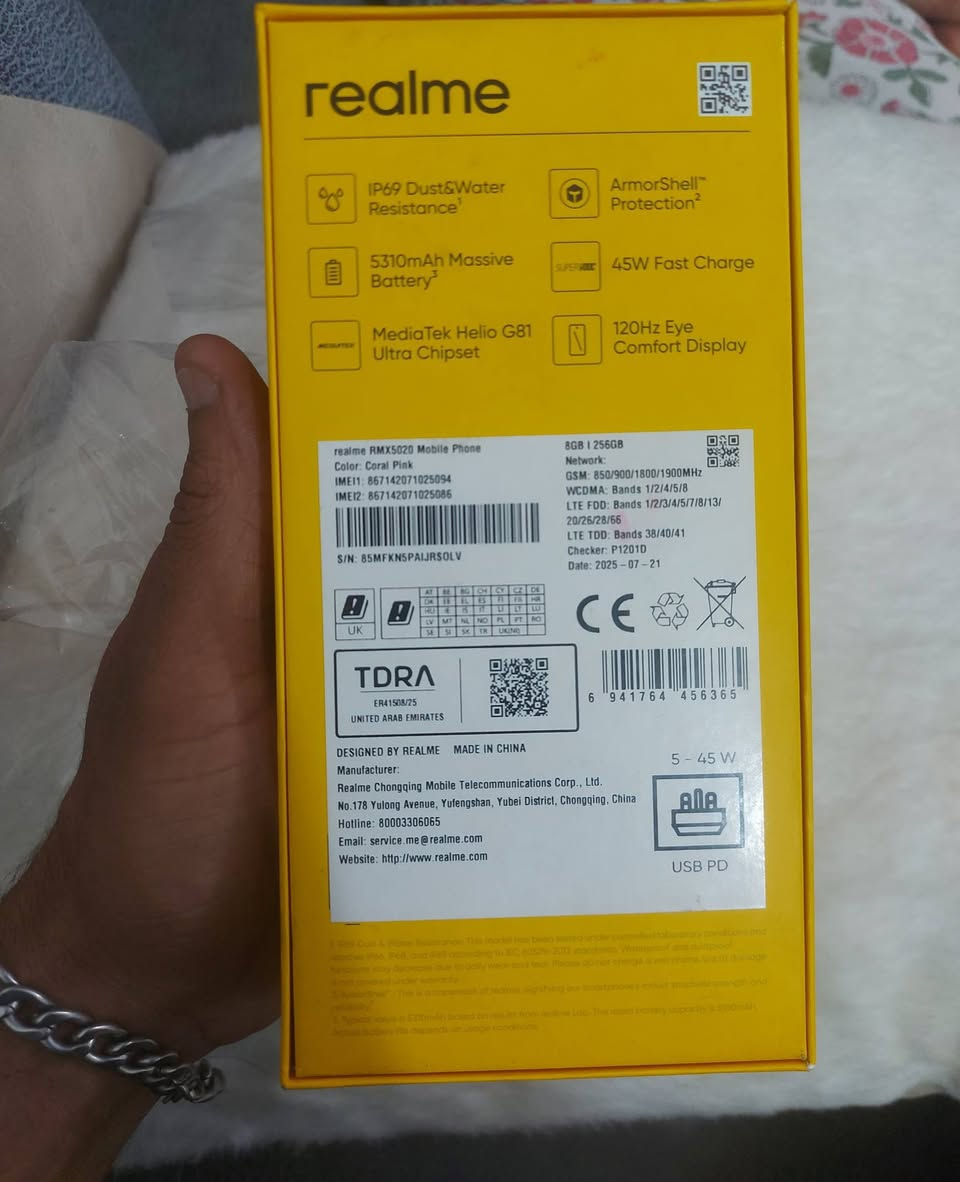 السلام عليكم ريلمي c75x ذاكرة ٢٥٦ جهاز فقط مفتوح كارتون سعر جديد مالته ٢٣٠ بس اريد ابيعه ١٧٥ وبي مجال بسيط بسبب ضرف تواصل خاص مكاني بغداد


**إذا كنت صاحب هذا الإعلان وتريد حذفه لأي سبب، رجاءا أرسل رسالة إلى الدعم الفني**