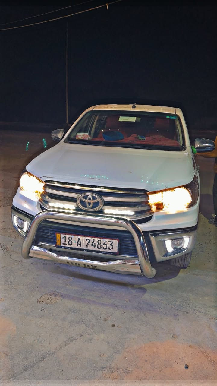 ســـلام عليكم 🙋‍♂️
بيكم هايلوكس 2025 زيرو ماشيه 6000
سياره كفاله عامه ماعده شبر بارد فقط 
بعدها بحاله لوكالة رقم بابل بسمي شخصيا تحويل ثاني يوم 
كويتي الساير باب الأول تبريد قطعتين لمس  سياره فول موصفات السعر 298💵 وبيها مجال 
مكاني بابل الحله مركز مدينه 
لاستفسار ***********
