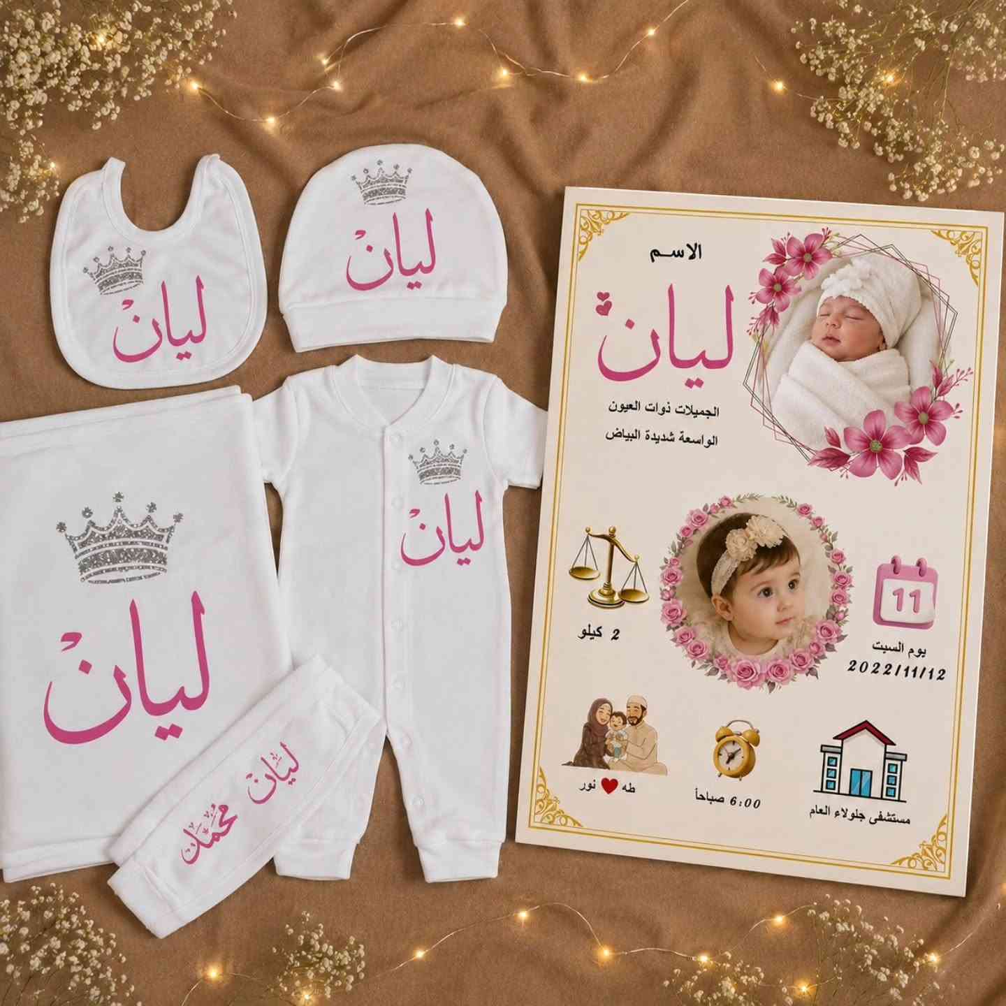 🎉✨ عرض خاص على أطقم حديثي الولادة ✨🎉
🎀 هدية مميزة لكل بيبي جديد
طقم حديثي ولادة بتصميم أنيق مع طباعة اسم الطفل أو أي عبارة تختارونها، ليكون هدية جميلة تبقى ذكرى.
✨ قماش قطني ناعم ومريح على بشرة الطفل.
🎁 مناسب كهدية من الخالة، العمة، الجدة أو الأحبة.
📩 للطلب أو الاستفسار، راسلونا على الخاص، وننفذ طلبكم بكل حب. 💕


**إذا كنت صاحب هذا الإعلان وتريد حذفه لأي سبب، رجاءا أرسل رسالة إلى الدعم الفني**