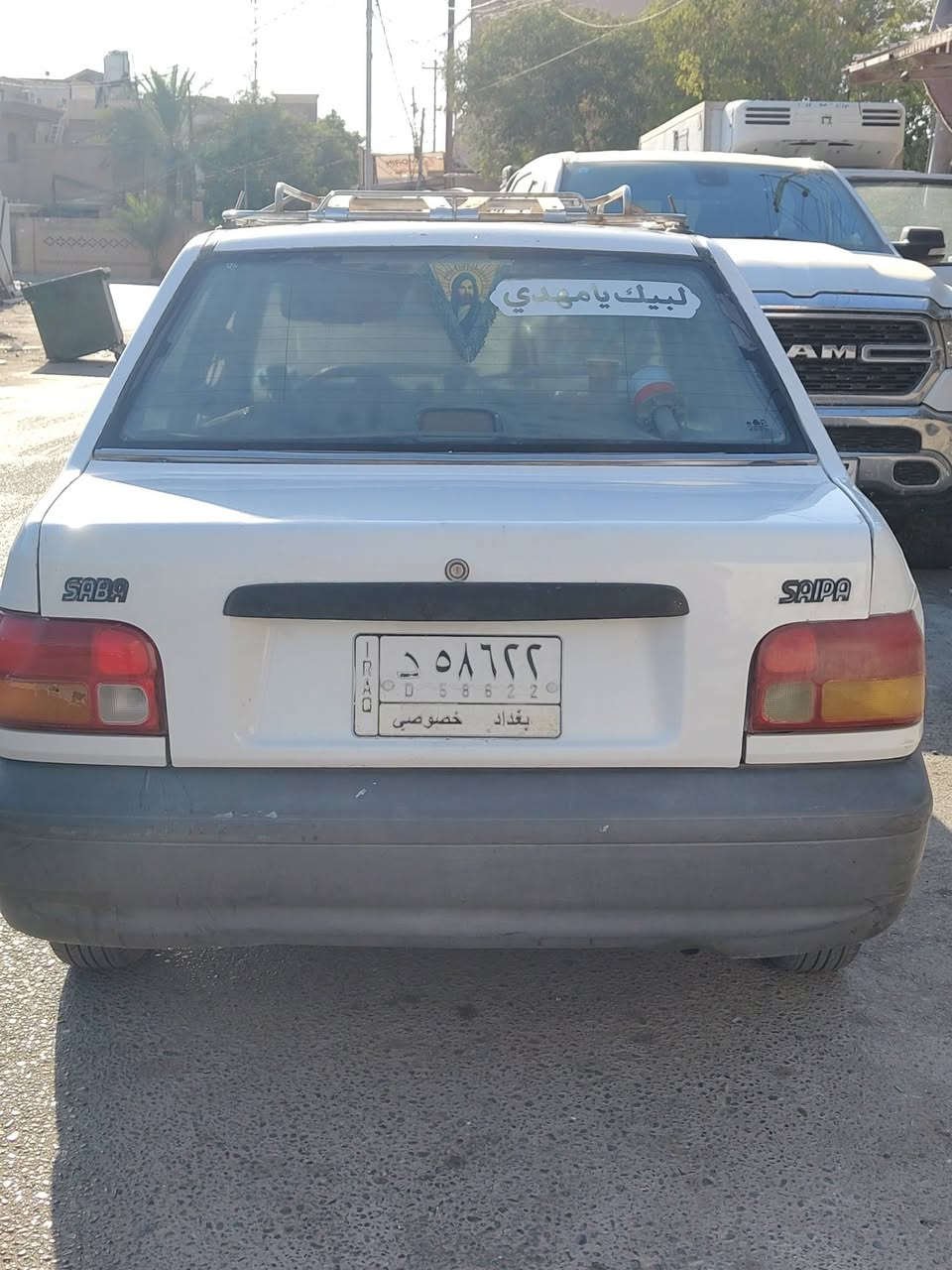 السلام عليكم رحمه الله وبركاته سايبا مديل 9 عميه بلاد كشر لا تبديل و لا صبغ  شواصي  مكفوله كير محرك تمام تبريد شغال  بيه تكشير بالقماره تخم تاير جديد السنويه ساقط السياره مال جناي بيع شراء ما تفيده سعره 33 بيه مجال مكان كربلاء بسمي شرط الياخذه يحول  ***********

