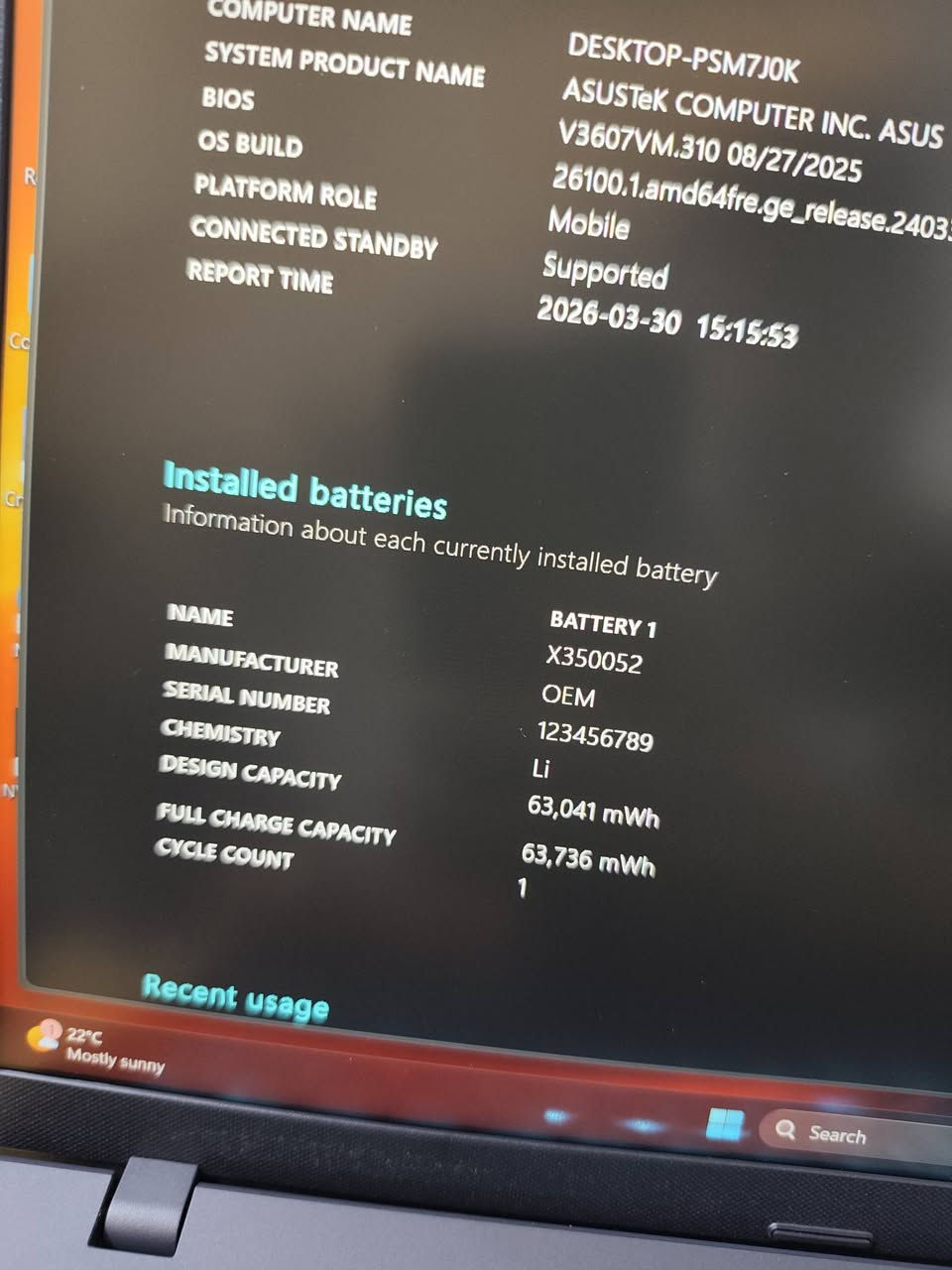 السلام عليكم
ASUS GAMING V16 2025 للبيع
الجهاز OPEN BOX مكفول من الشخط الواحد ومكفول من التراب بل منافذ ايضا الجهاز حالة حال وكالة بطاريتة 100% 
المواصفات: 
كارت الشاشة: NVIDIA GeForce RTX 5060 GDDR7 (8GB)
المعالج: 
.Intel Core" 7-240H 
(احدث معالجات انتل المدعومة بالذكاء الاصطناعي)
وينافس معالج intel core i7-14700hx 
الرامات: 
(16GB) DDR5-5600
التخزين
SSD 1TB M.2 NVMe PCIe
حجم الشاشة ودقتها: 
16) WUXGA (1920 x 1200) display having 16:10 Aspect Ratio || 144Hz Refresh Rate
السعر مليون 850 الف
السعر نهائي وغير قابل للتفاوض والجهاز مستخدم فقط 8 ساعات وتجي تفحص بيدك وبعينك
مكاني بغداد الصليخ


**إذا كنت صاحب هذا الإعلان وتريد حذفه لأي سبب، رجاءا أرسل رسالة إلى الدعم الفني**